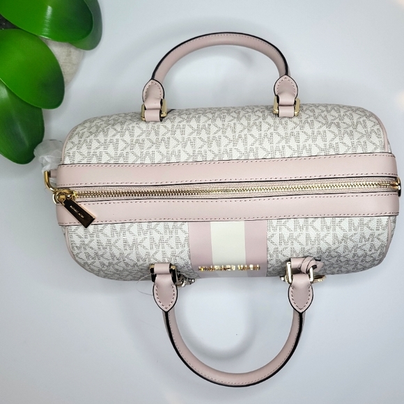 🌺MICHAEL KORS🌺 Bedford Legacy MD Duffle Sarchel/Shoulder Bag  & Trifold wallet - Picture 7 of 15